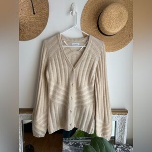 NAADAM Wool Cashmere Cardigan Sweater Soft Knit Size Small